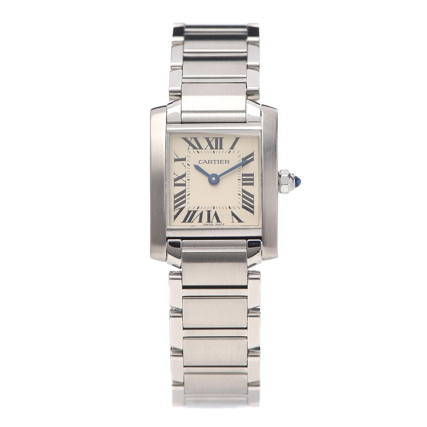 Stainless Steel 20mm Tank Francaise Quartz Watch