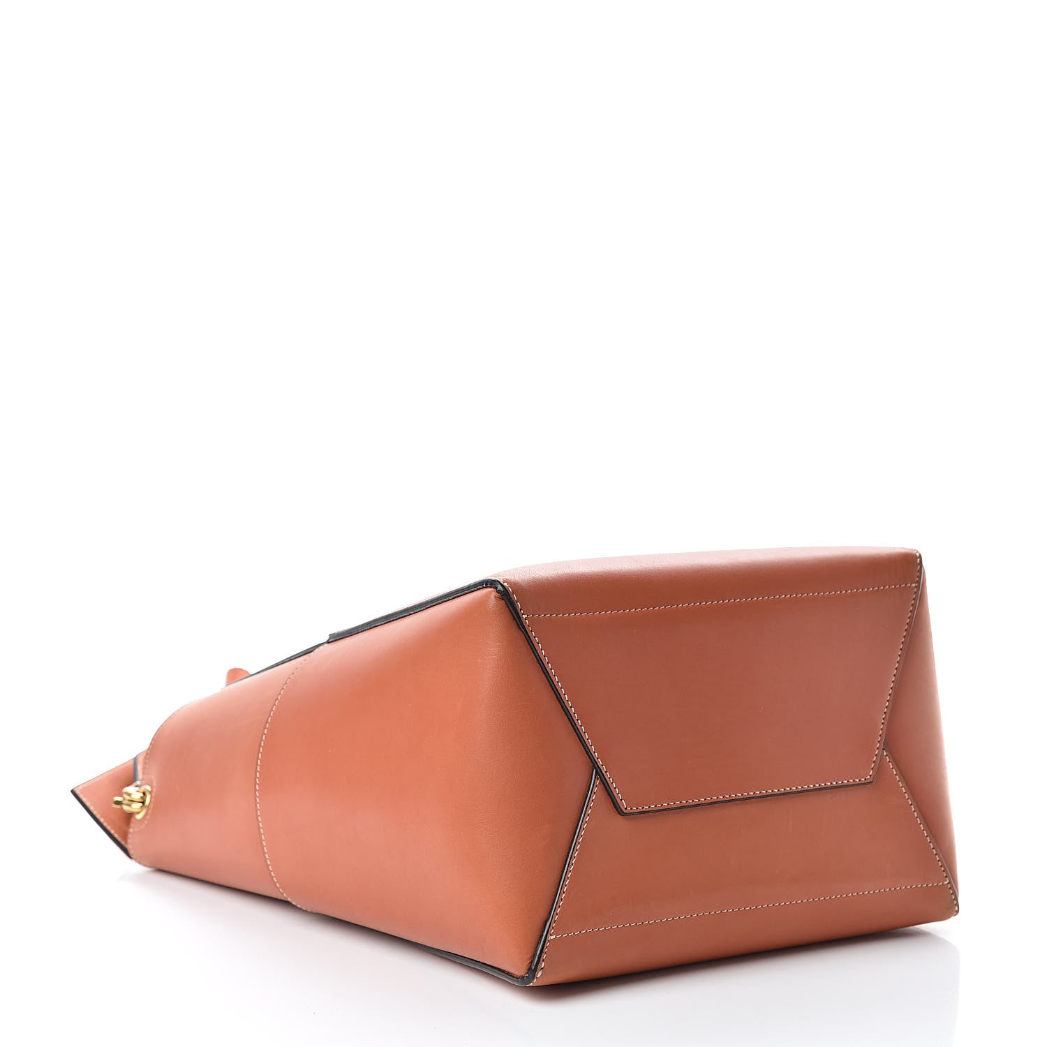 Celine Natural Calfskin Sangle Bucket Bag Terracotta 5 of 12