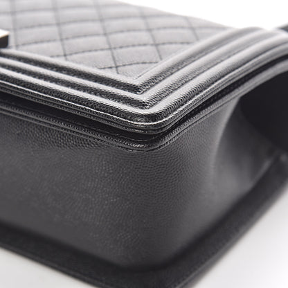 Chanel Caviar Quilted Medium Boy Flap Black 10 of 12