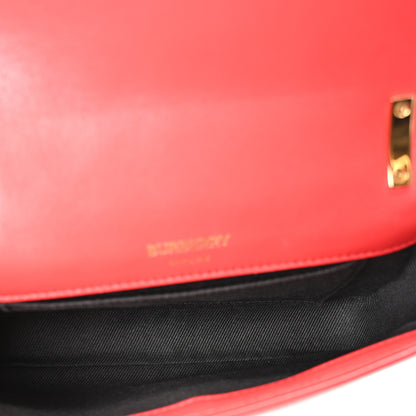 Burberry Lambskin Quilted Mini Lola Bag Bright Red 5 of 10