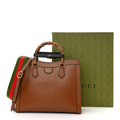 Gucci Textured Dollar Calfskin Medium Diana Tote Bag Cuir Black 14 of 14