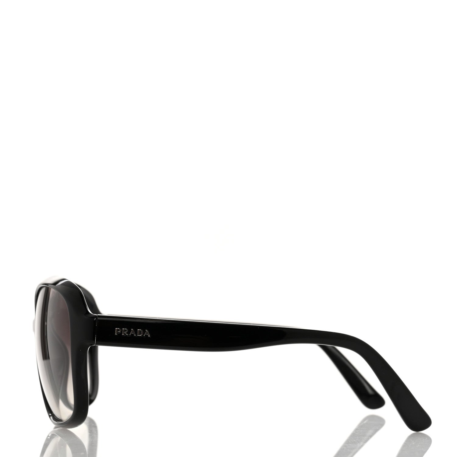 Prada Square Sunglasses SPR 18Q Black 3 of 9