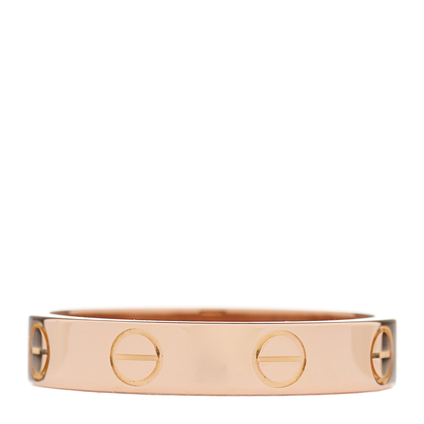 18K Pink Gold 3.5mm LOVE Wedding Band Ring 52 6