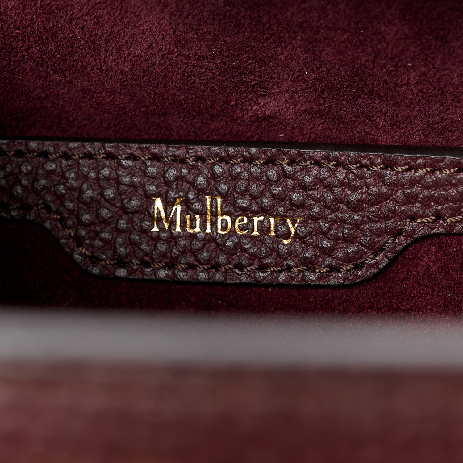 Mulberry Grain Vegetable Tanned Calfskin Small Zipped Bayswater Oxblood 6 of 13