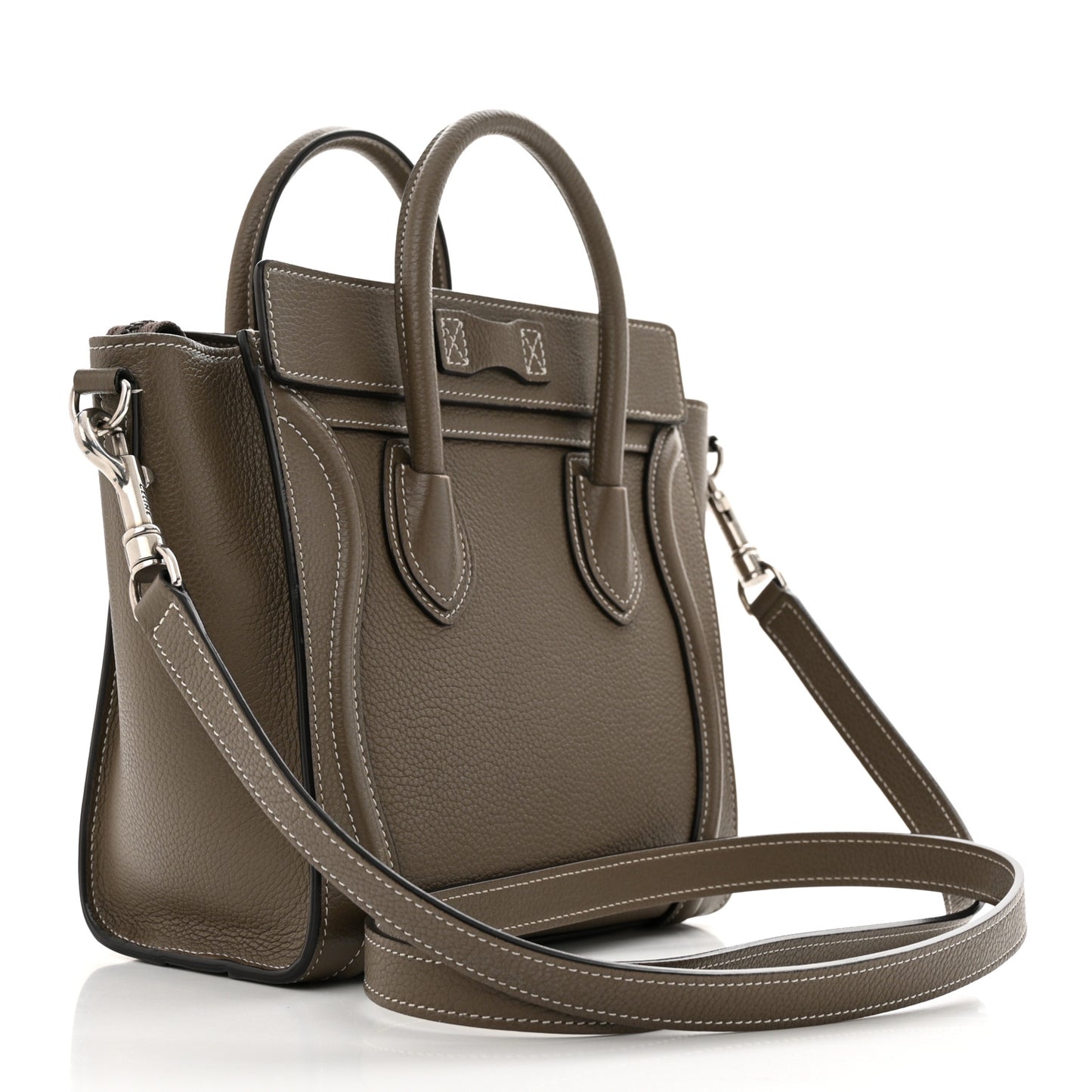 Drummed Calfskin Nano Luggage Souris