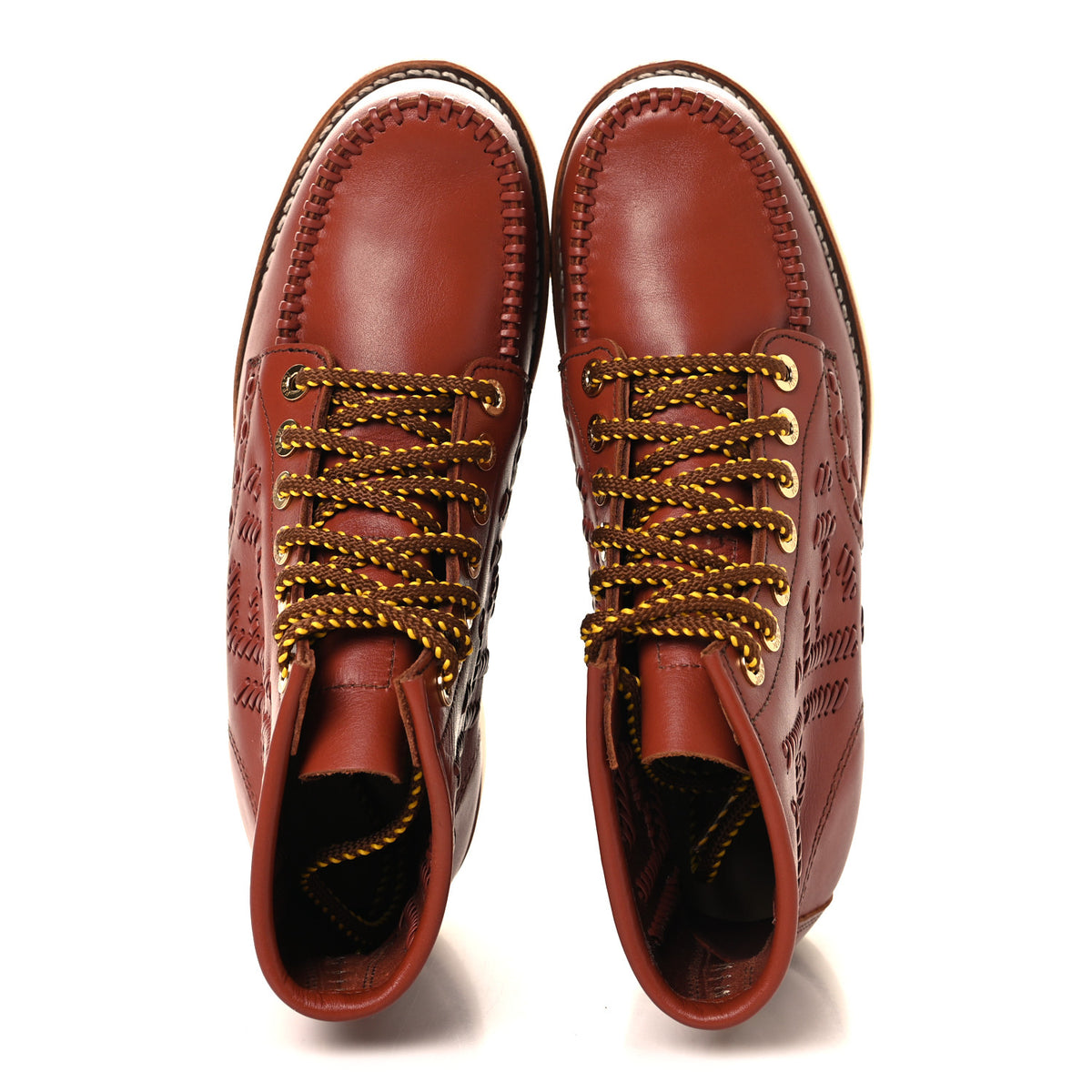 Fendi Vitello Infilature Biker Boots 39 Sienna 2 of 10