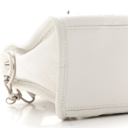 Balenciaga Agneau Arena Silver Hardware Small Le City Optic White 9 of 10