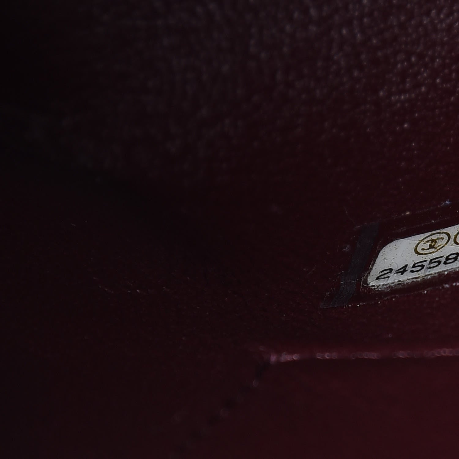 Chanel Caviar Lizard Quilted Medium Coco Handle Flap Burgundy 7 of 9