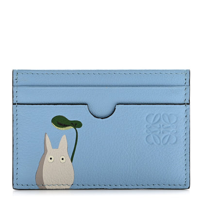Loewe X MY NEIGHBOR TOTORO Calfskin Card Holder Blue 1 of 8