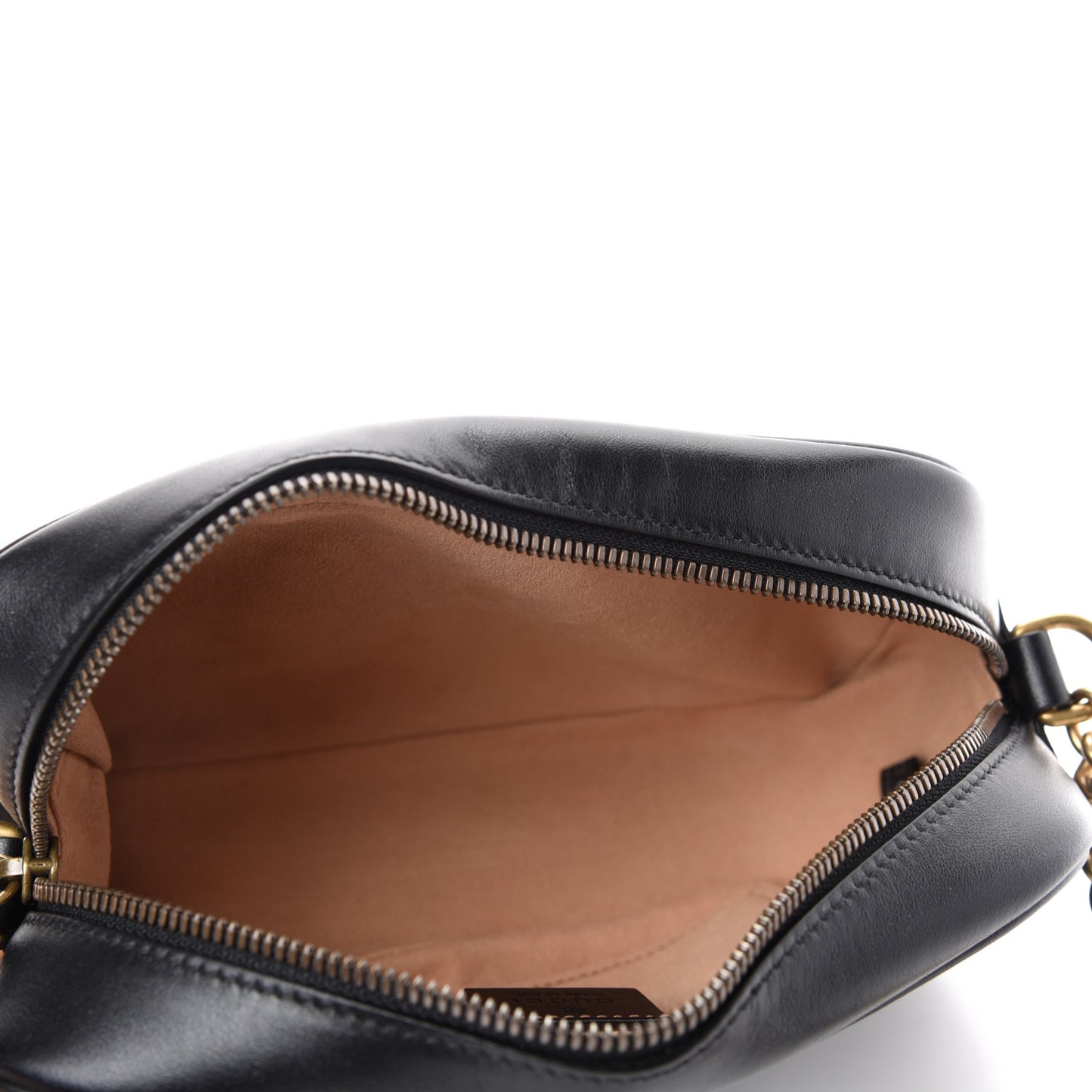 Calfskin Matelasse Small GG Marmont Chain Shoulder Bag Black