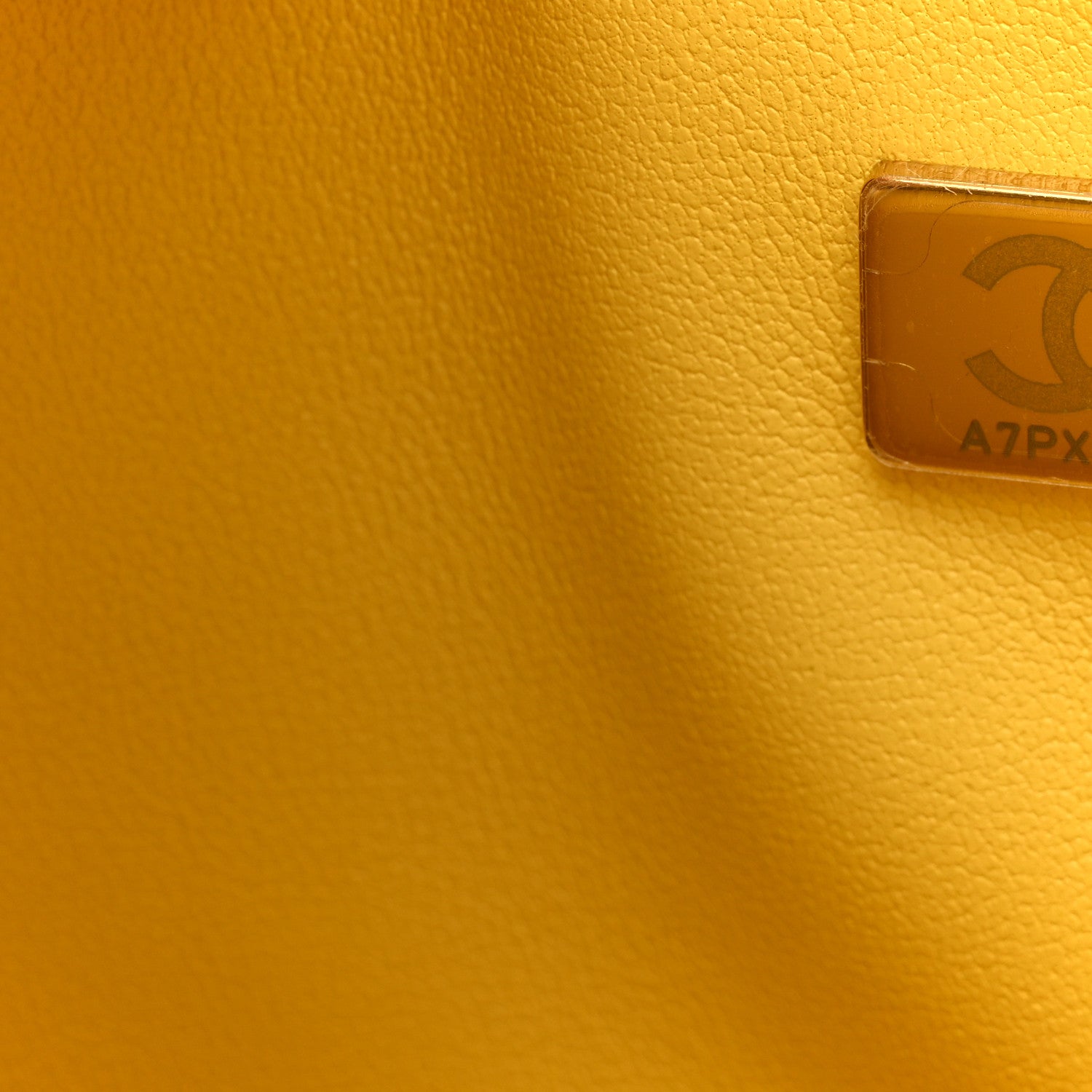 Chanel Caviar Quilted Medium Double Flap Yellow 7 of 11