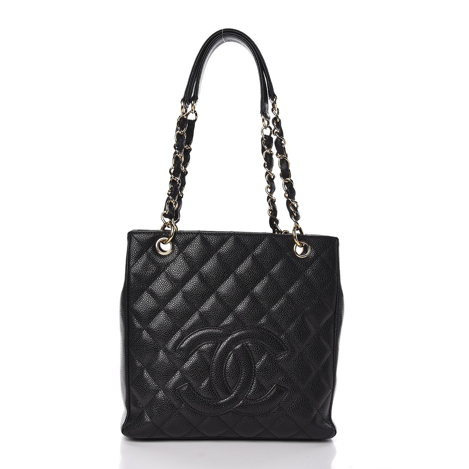 Chanel Caviar Quilted Petit Shopping Tote PST Black 1 of 11
