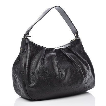 Gucci Guccissima Medium Sukey Hobo Black 3 of 9