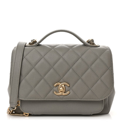 Chanel Caviar Quilted Medium Business Affinity Flap Grey 1 of 10