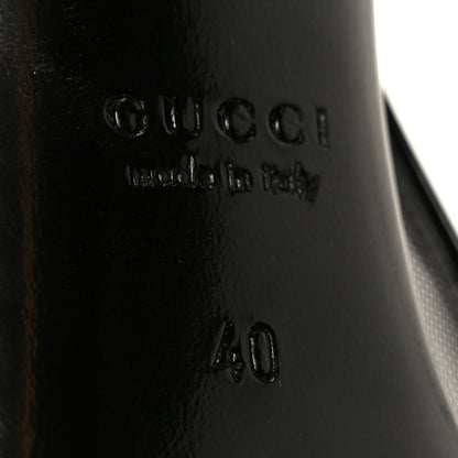 Gucci Tela Retino Patent Signoria 105mm Slingback Pumps 40 Black 8 of 9