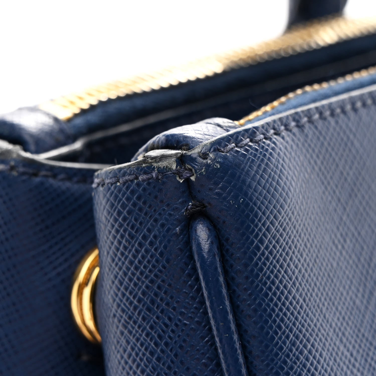 Prada Saffiano Lux Medium Galleria Double Zip Tote Bluette 11 of 14
