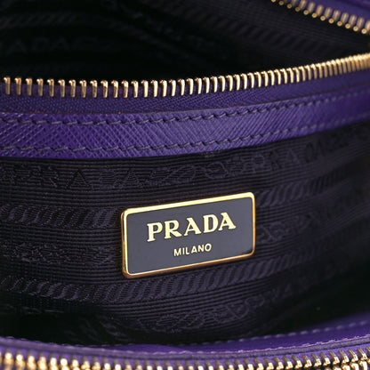 Prada Saffiano Mini Galleria Double Zip Tote Viola 6 of 11