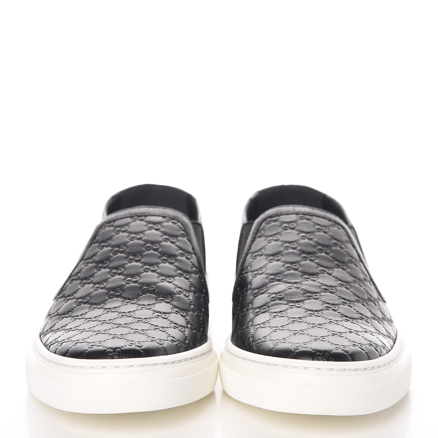 Gucci Microguccissima Womens Slip On Sneakers 35 Black 2 of 9