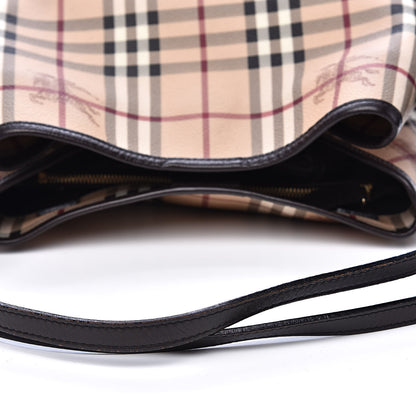 Burberry Haymarket Check Small Canterbury Tote Chocolate 8 of 13