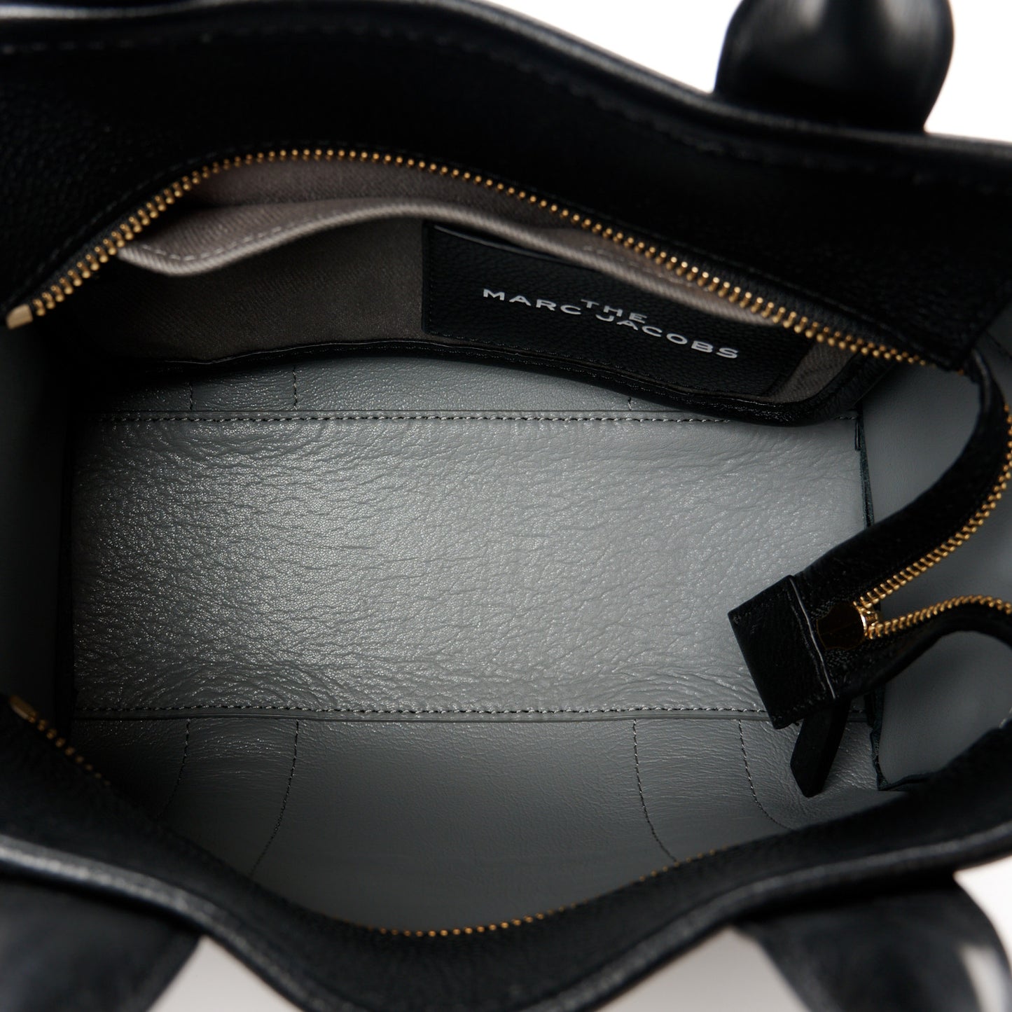 Grained Calfskin Small The Tote Bag Black