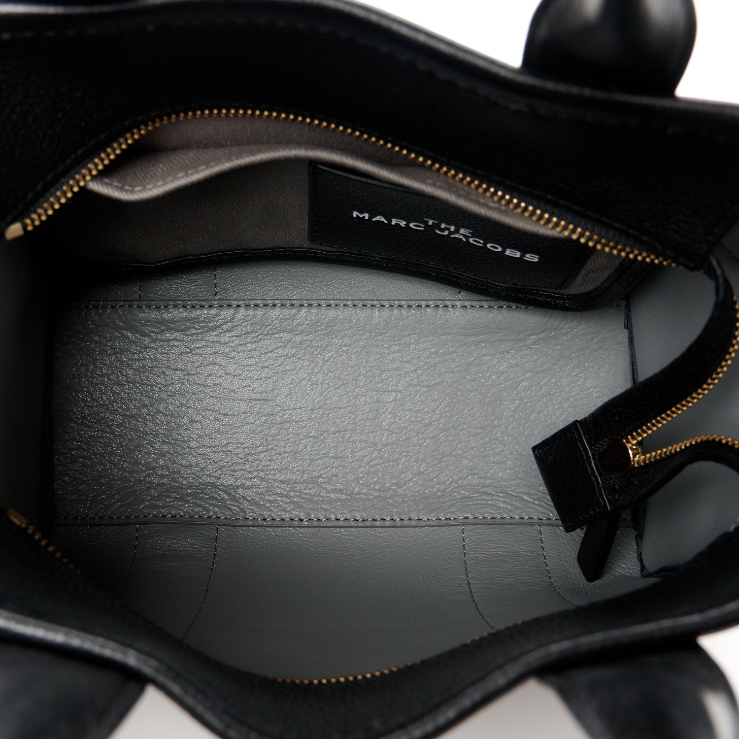 Marc Jacobs Grained Calfskin Small The Tote Bag Black 5 of 11
