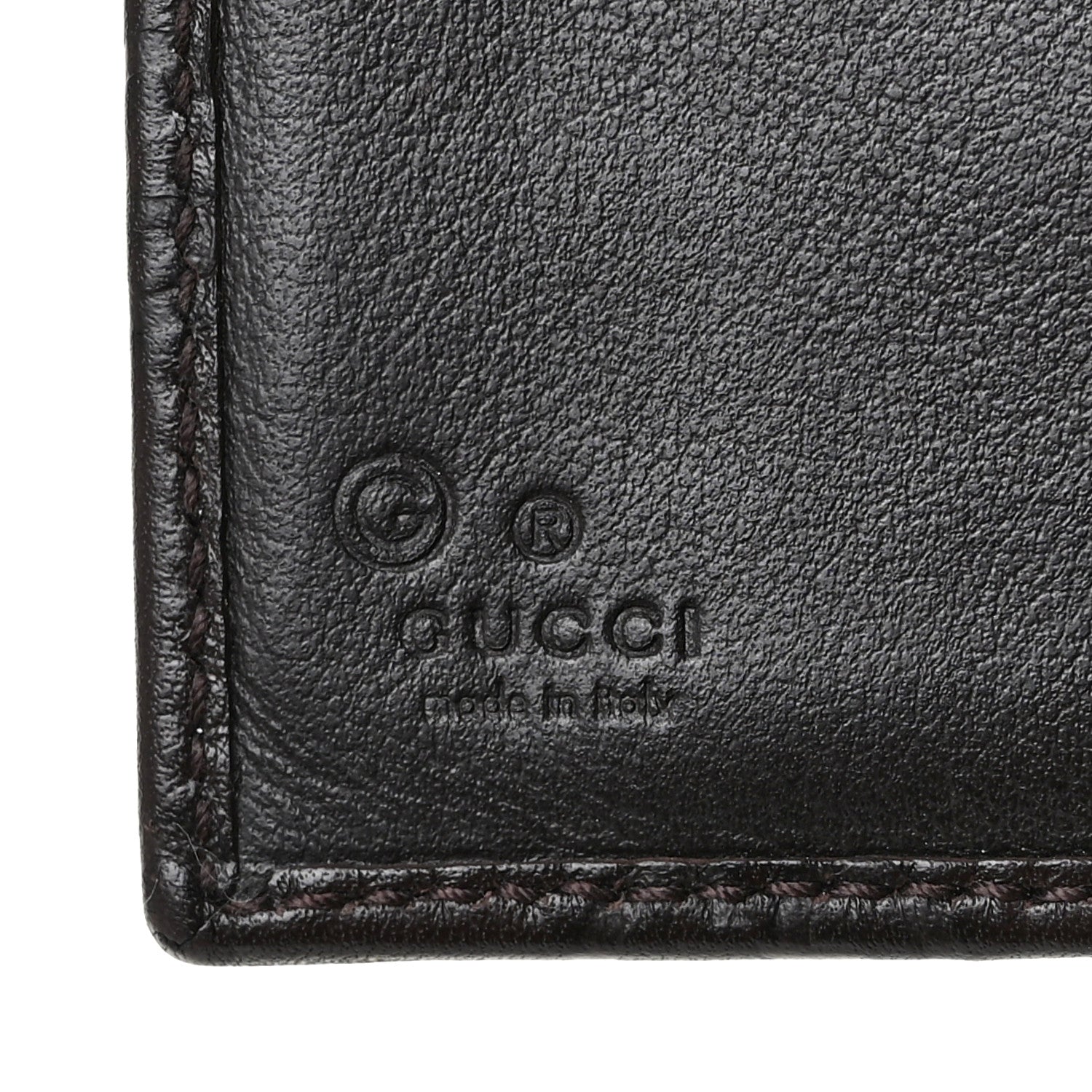 Gucci Guccissima Bi-Fold ID Wallet Black 7 of 10