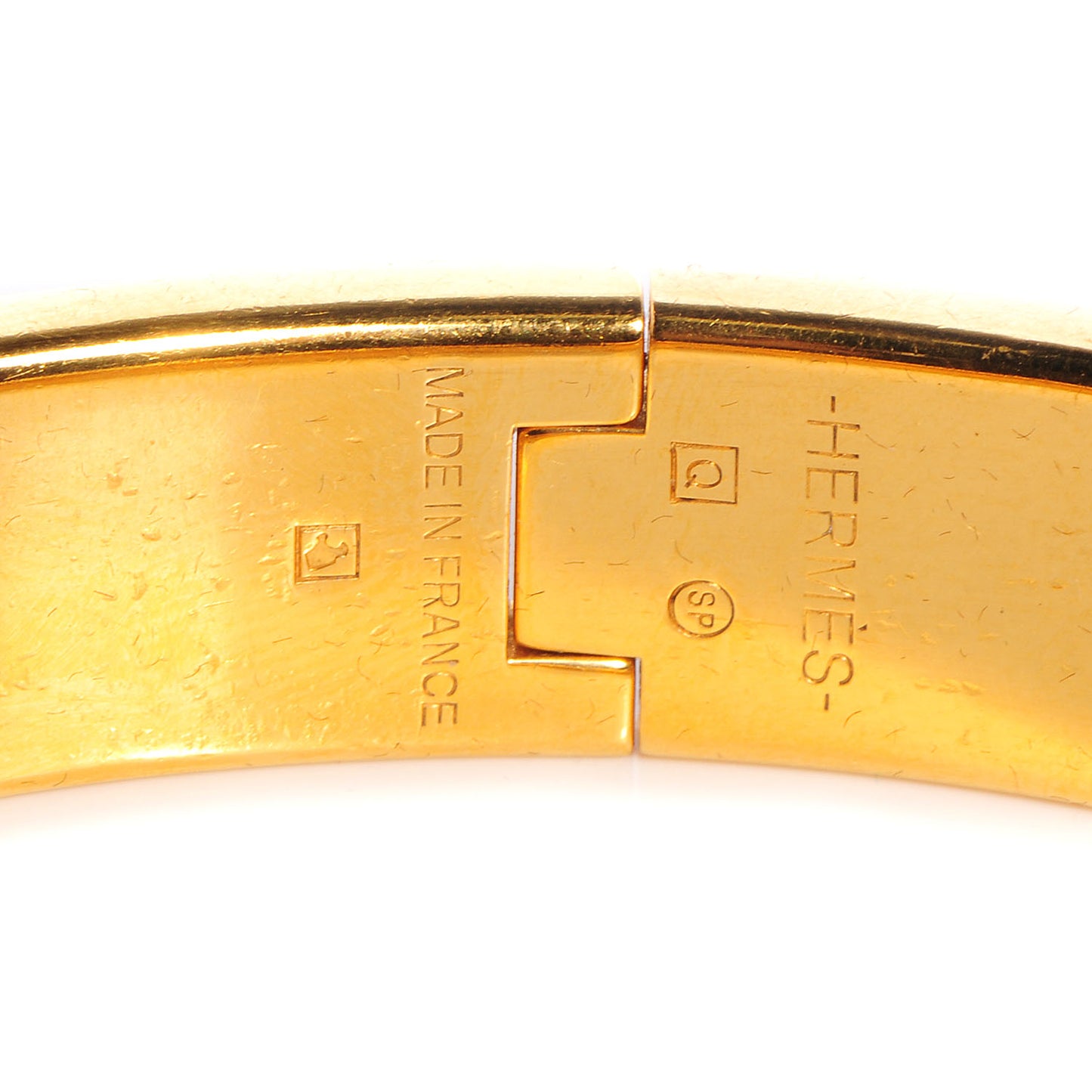 Enamel Narrow Clic Clac H Bracelet PM White
