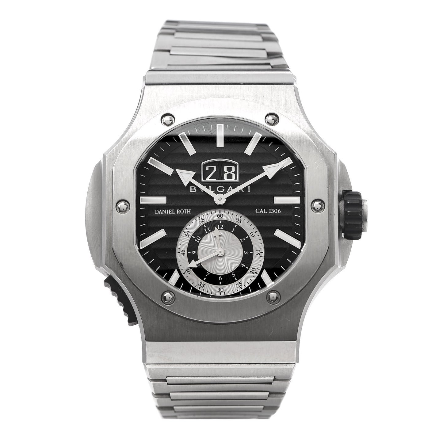 Stainless Steel 47mm Endurer Chronosprint Daniel Roth Automatic Watch Black