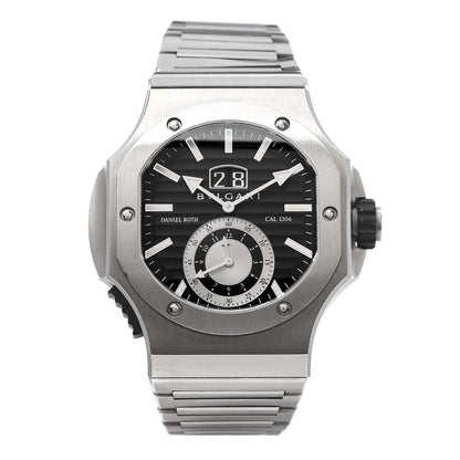 Bulgari Stainless Steel 47mm Endurer Chronosprint Daniel Roth Automatic Watch Black 1 of 7
