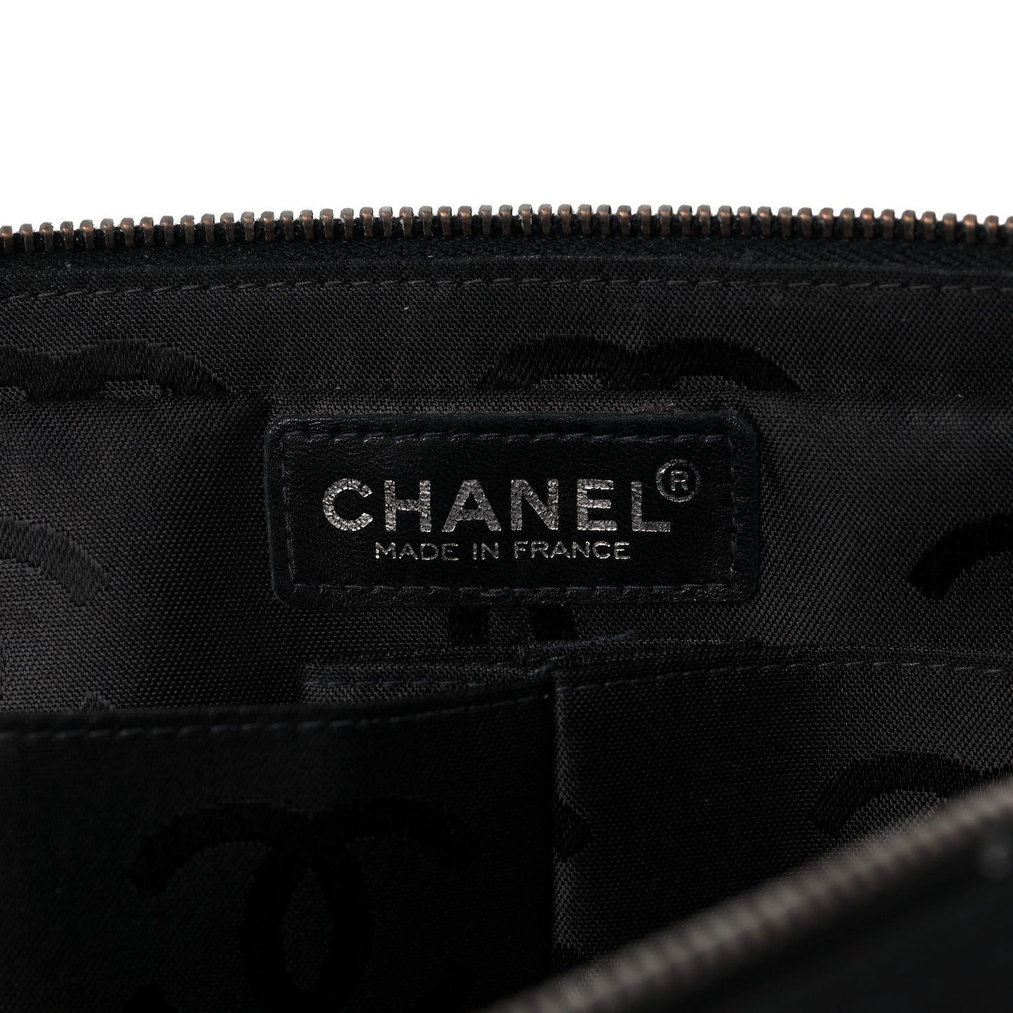 Nylon Square Quilted Flap Black