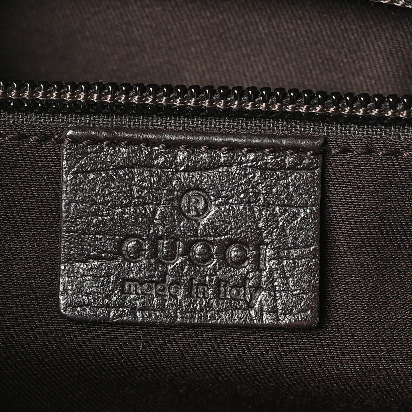 GG Plus Monogram Shoulder Bag Dark Brown