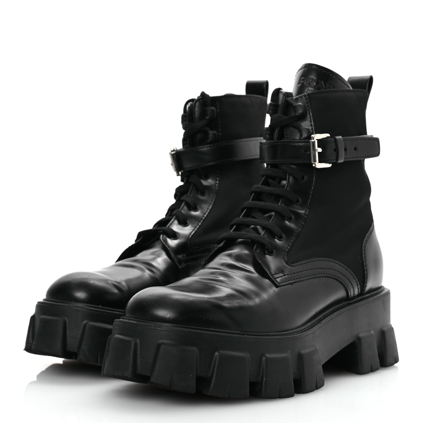 Spazzolato Rois Nylon Metal Triangle Logo Monolith Pouch Pocket 55mm Boots 39.5 Black
