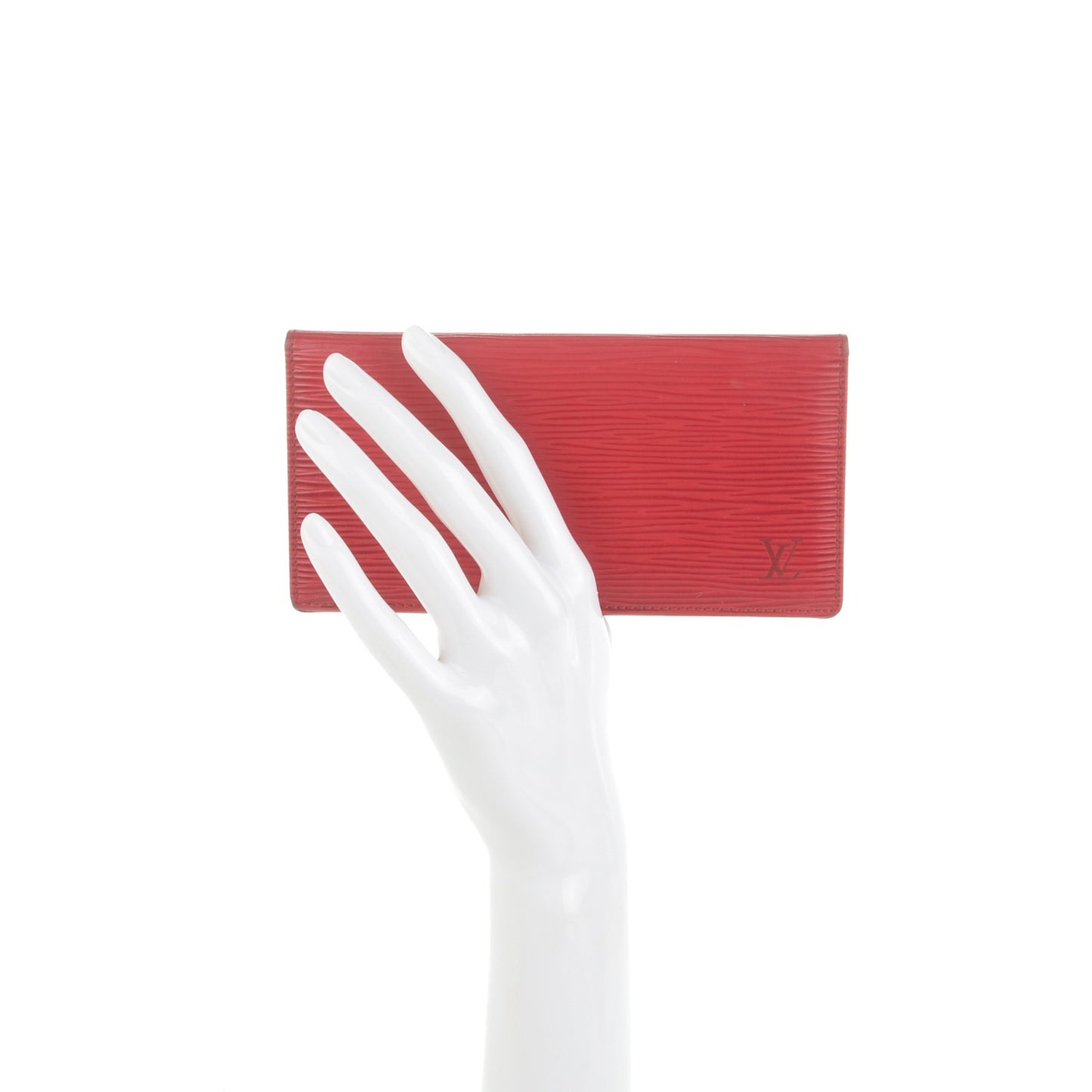 Epi Simple Checkbook Cover Castillan Red