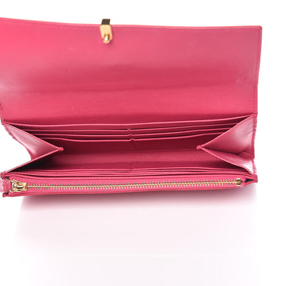 Saint Laurent Calfskin Classic Y Ligne Clutch Fuchsia 5 of 11