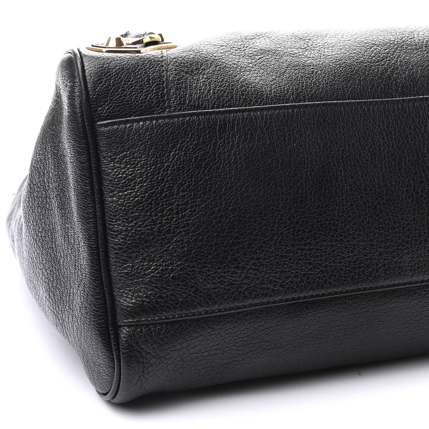 Chevre Gold Metallic Edge Hardware Velo Black