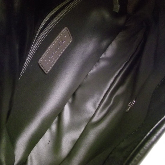Lambskin Tweedy Flap Black
