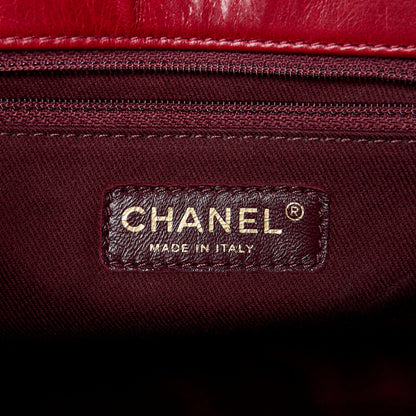 Chanel Glazed Calfskin Castle Rock Medium Flap Red 6 of 14