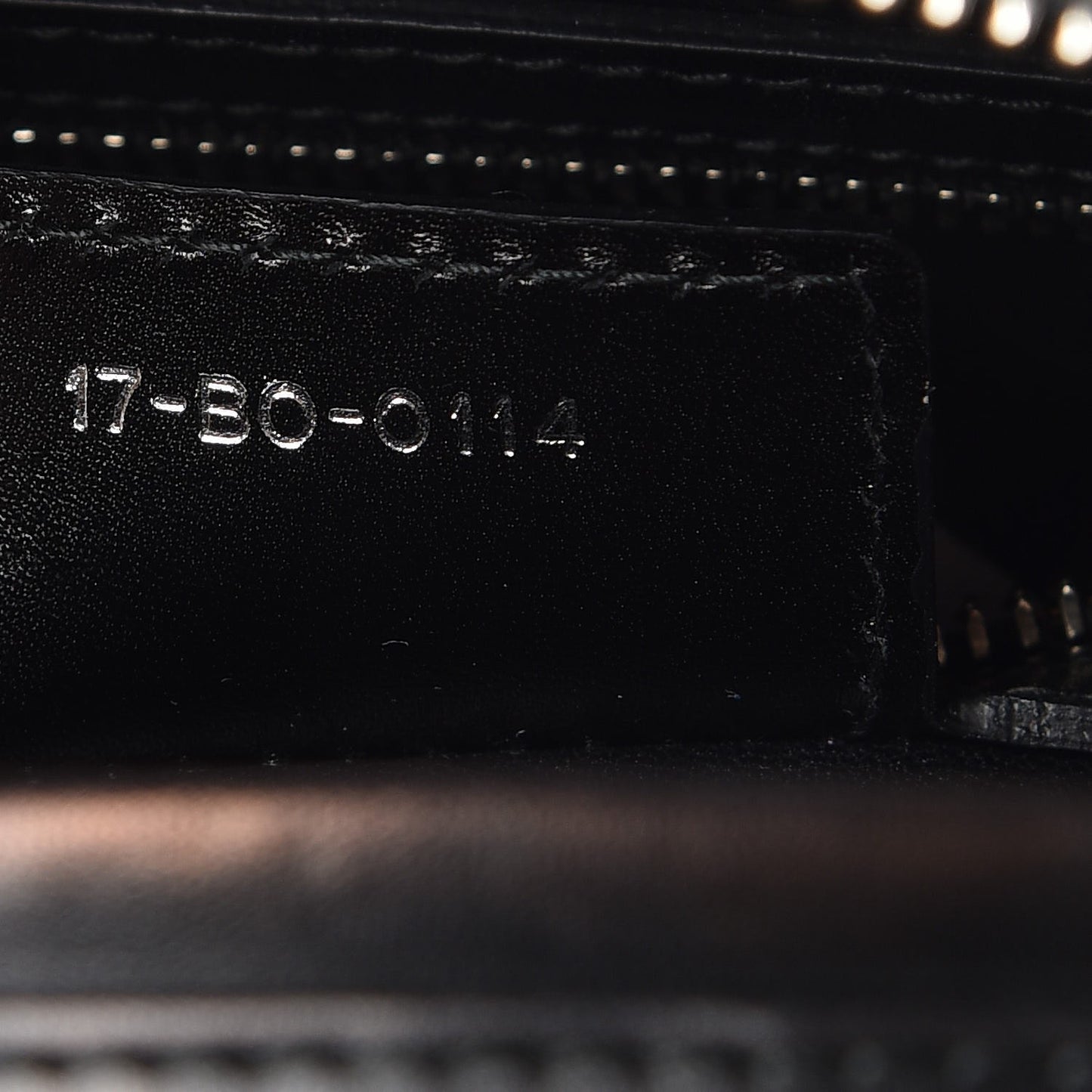 Smooth Calfskin Large Lucky Badges Lady Dior Black