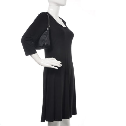 Louis Vuitton Satin Monogram Little Boulogne Black 2 of 10