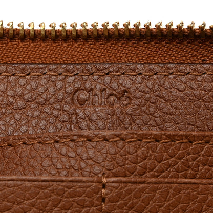Chloe Calfskin Marcie Long Zip Around Wallet Tan 6 of 9
