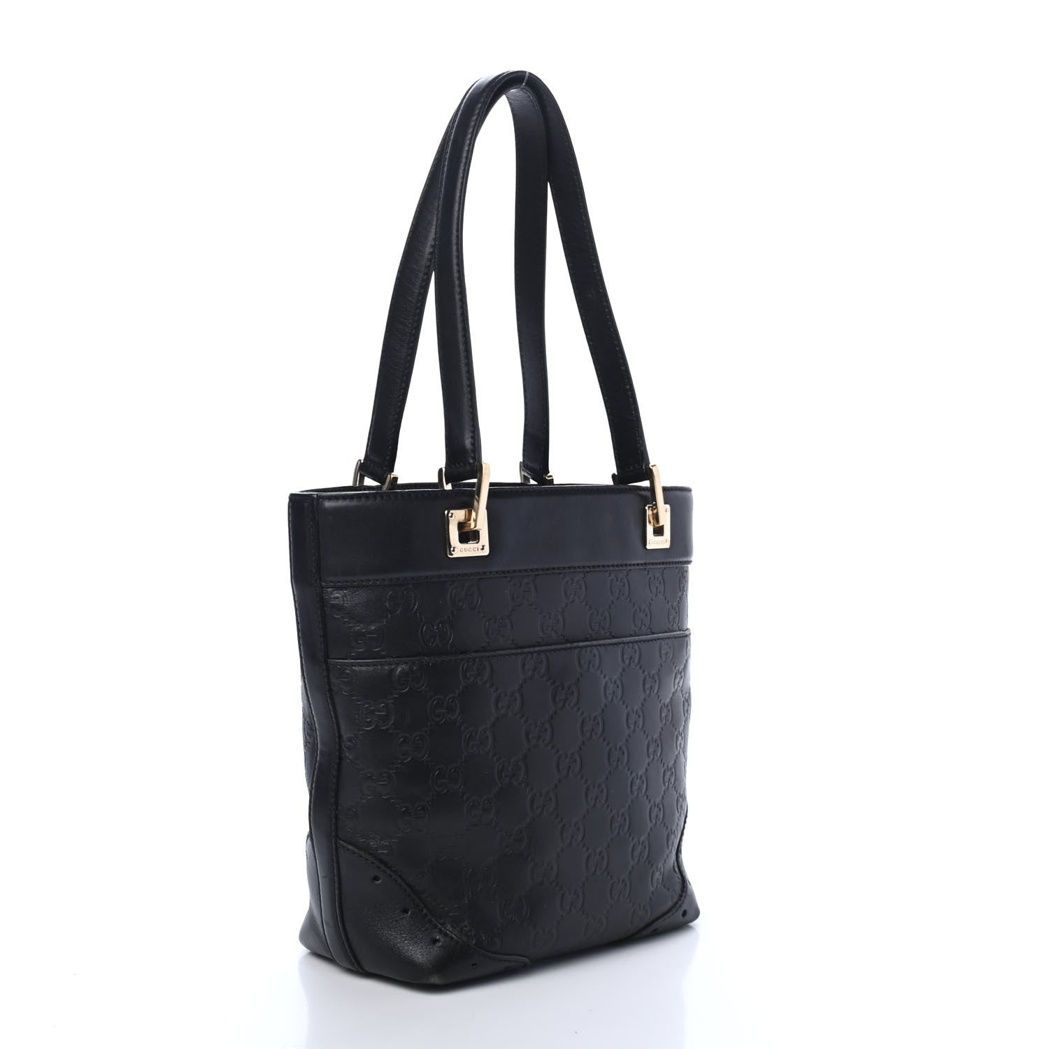 Gucci Guccissima Small Punch Tote Black 2 of 4