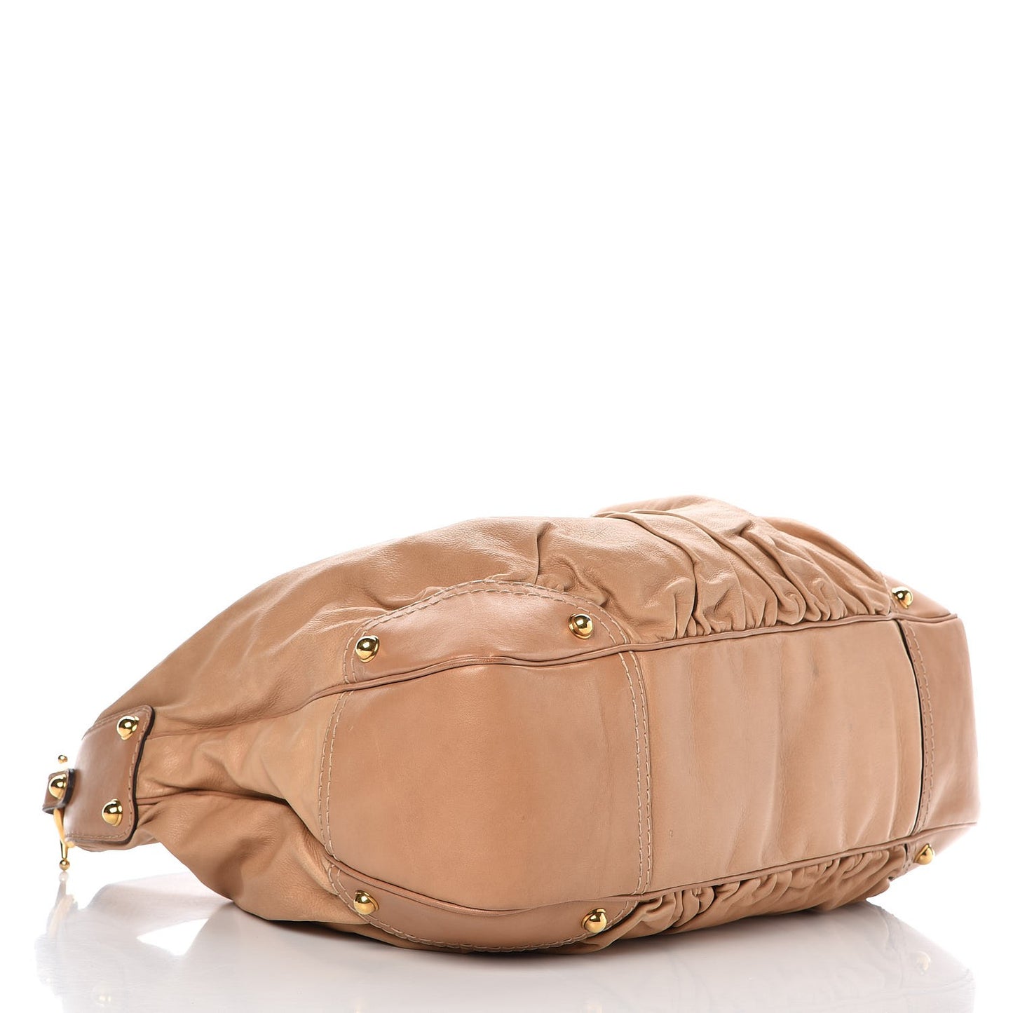 Calfskin Large Jockey Hobo Tan