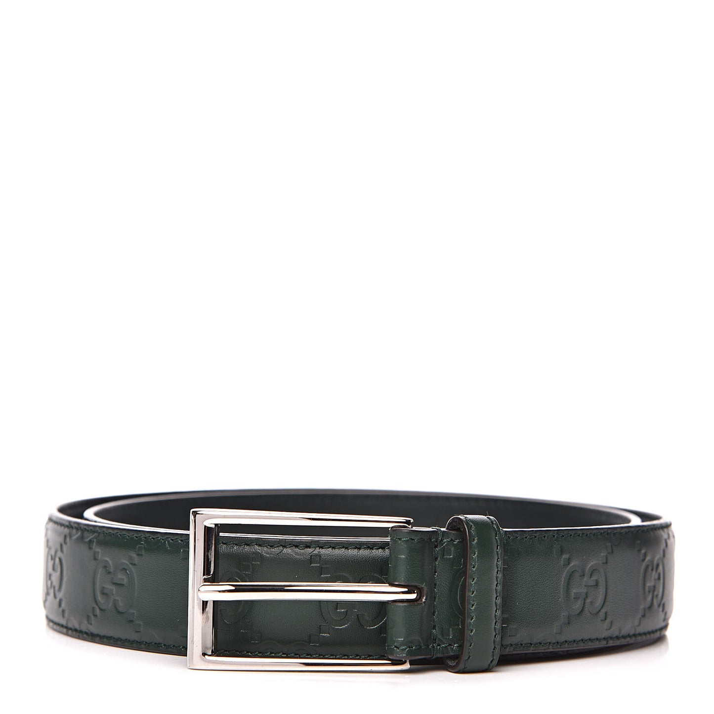 Guccissima Signature 30mm Belt 95 38 Verde