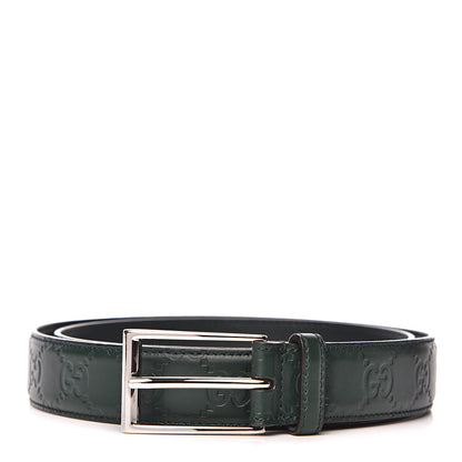 Gucci Guccissima Signature 30mm Belt 95 38 Verde 1 of 6