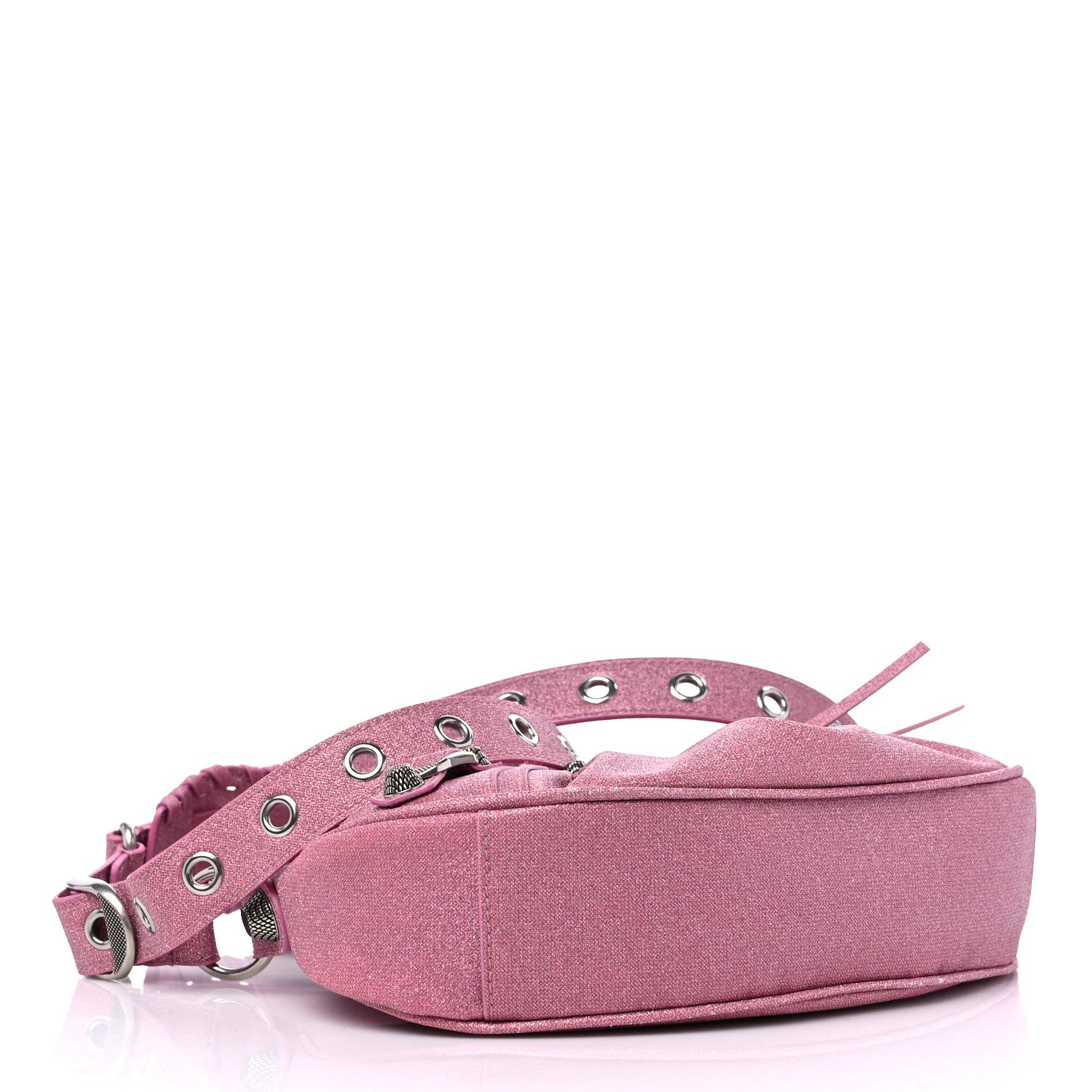 Balenciaga Sparkling Fabric Le Cagole Shoulder Bag XS Sweet Pink 4 of 9