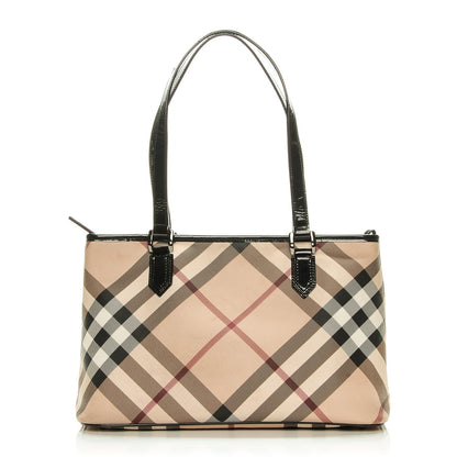 Burberry Nova Check Medium Tote Black 1 of 11