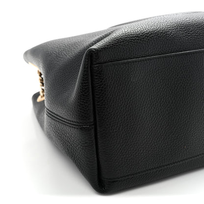 Gucci Pebbled Calfskin Medium Soho Chain Shoulder Bag Black 9 of 10