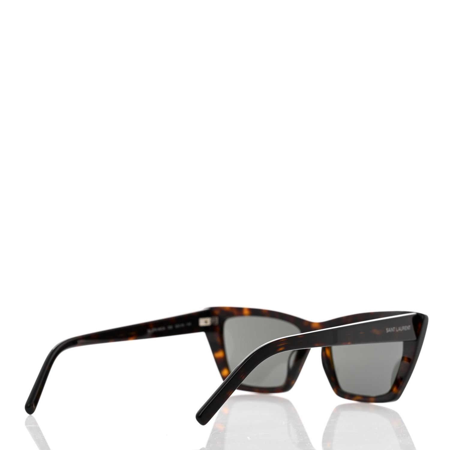 Saint Laurent Acetate Mica Cat Eye Sunglasses SL 276 Tortoise 4 of 8
