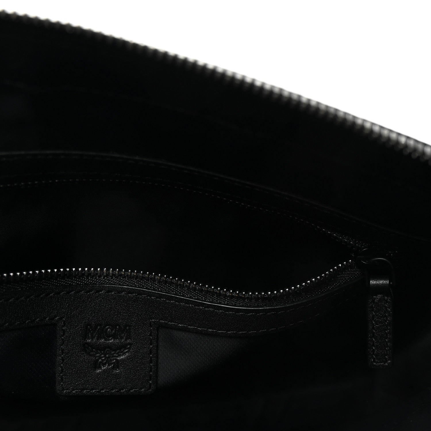 MCM Visetos Aren Wristlet Zip Pouch Cognac 6 of 6