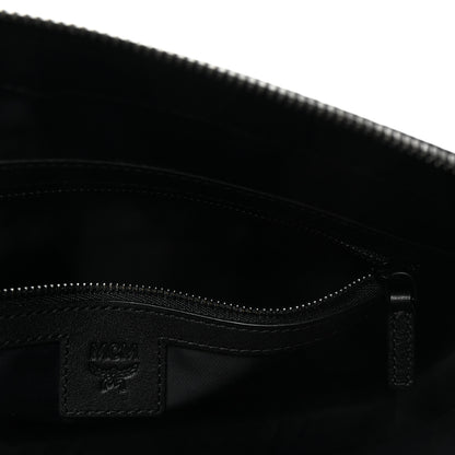 MCM Visetos Aren Wristlet Zip Pouch Cognac 6 of 6